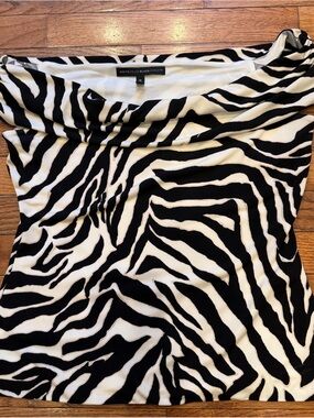 White House Black Market WHBM FORME™ Rib Scoop Neck Top Size L